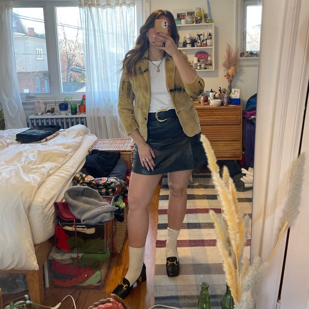 Vintage Tie Dye Velvet Blazer